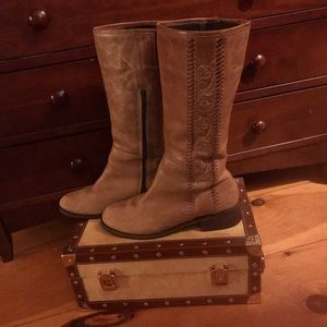 J.Jill Leather Boots With Pretty Stitching